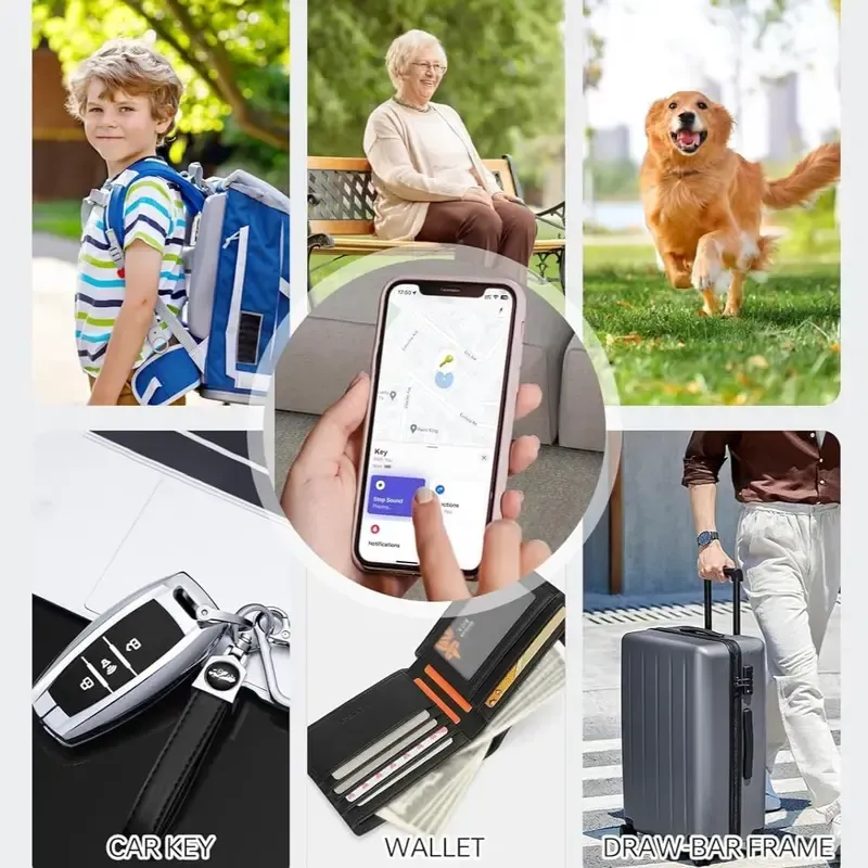 GPS Tracker for Vehicle Mini GPS Tracker Device with Weatherproof Magnetic Case Works with Find My Hidden GPS Tracker