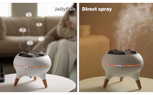 Dynamic Aromatherapy Diffuser, 250ml Essential Oil Diffuser, Cool Mist Humidifier, Jellyfish Mist Effect, LED Mood Lights, Dynamic Aroma Diffuser for Home, Bedroom & Office