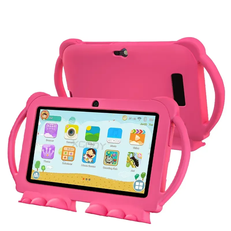 7 Inch Tablet 5GWIFI Children's Tablet 4GB RAM 64GB ROM Four Core Children's Education Games Android 9.0 System 4000mAh Battery