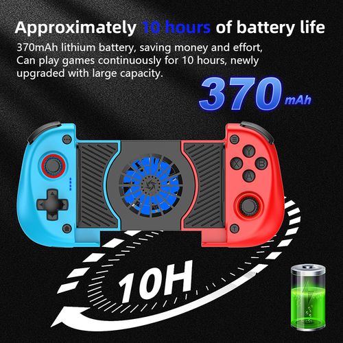 2-in-1 cooling fan stretches the gamepad-Red and blue