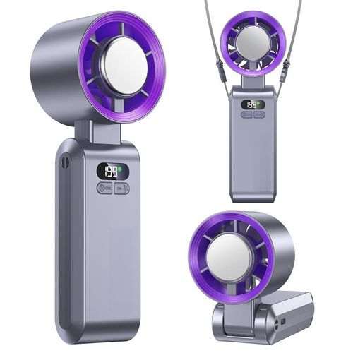 Portable Handheld High Speed Fan, 199 Adjustable Level, Foldable Fan for Summer