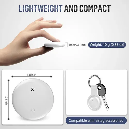 GPS Tracker for Vehicle Mini GPS Tracker Device with Weatherproof Magnetic Case Works with Find My Hidden GPS Tracker