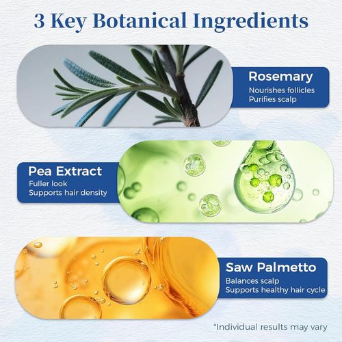 Aparthy's Advanced Hair Growth Roll-on Serum contains saw palmetto, rosemary, and pea extracts to help create thicker, fuller hair. It's refreshing and non-greasy, suitable for both men and women, and effectively prevents hair loss.