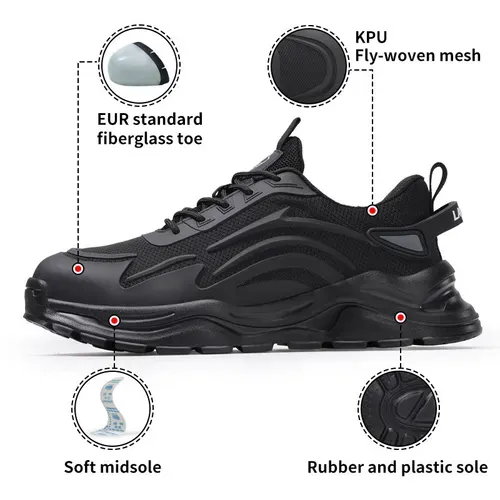 Multi-functional protective shoes, ultra-lightweight, anti-punching, anti-piercing, lightweight, lightweight, soft soles, insulated, comfortable, protective shoes