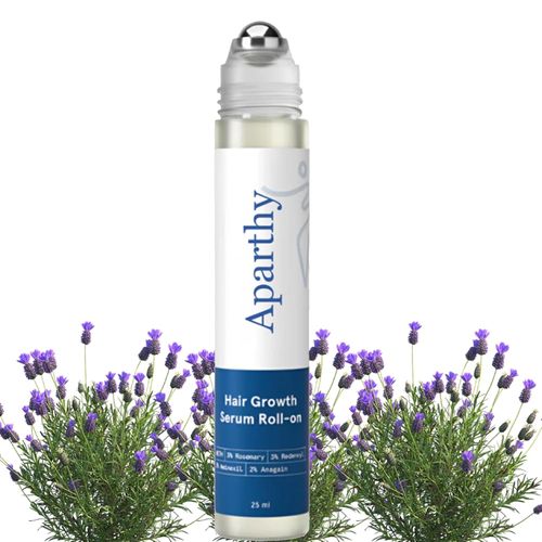 Aparthy's Advanced Hair Growth Roll-on Serum contains saw palmetto, rosemary, and pea extracts to help create thicker, fuller hair. It's refreshing and non-greasy, suitable for both men and women, and effectively prevents hair loss.