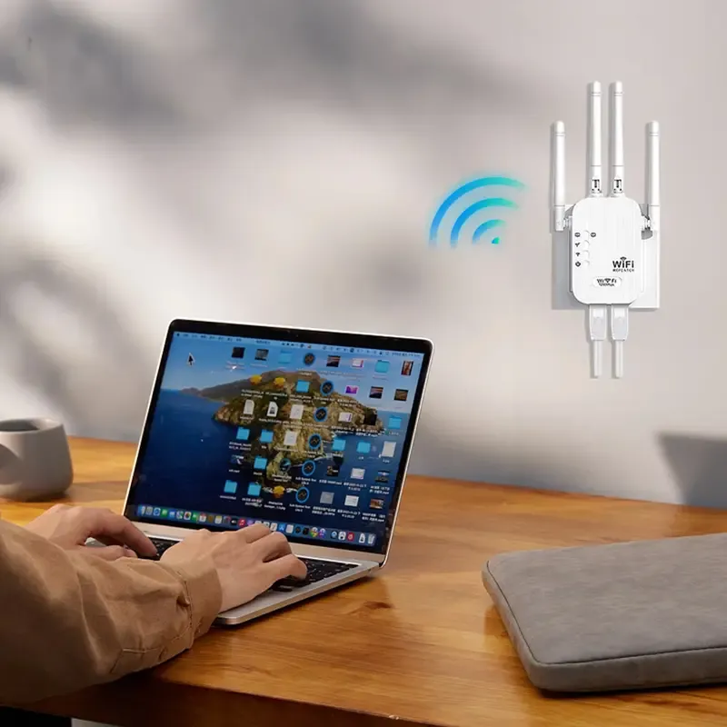 WiFi Extender 2026, AC1200 Dual Band (5GHz 2.4GHz) Signal Booster, Covers 10,000 sq. ft  50 Devices