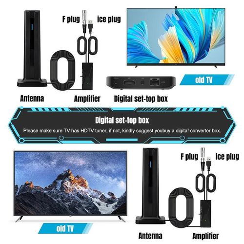 HDTV antenna for smart TV,digital antenna for local channels, support 4K, free local channels for smart TV