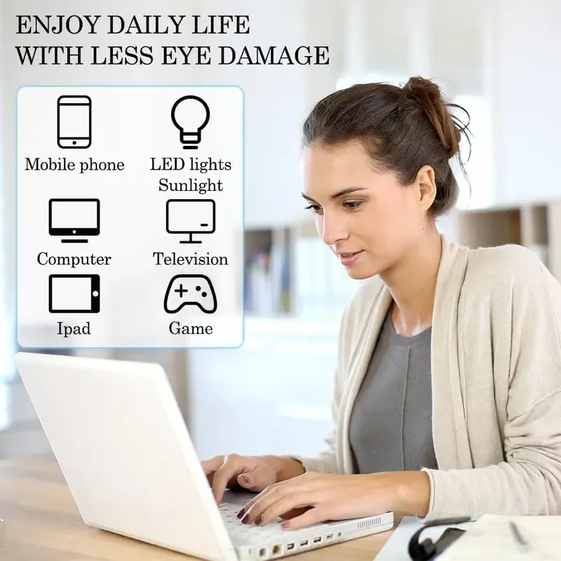 Blue Light Blocking Glasses For Women men Clear Frame Square Eyeglasses Computer Gaming Screen