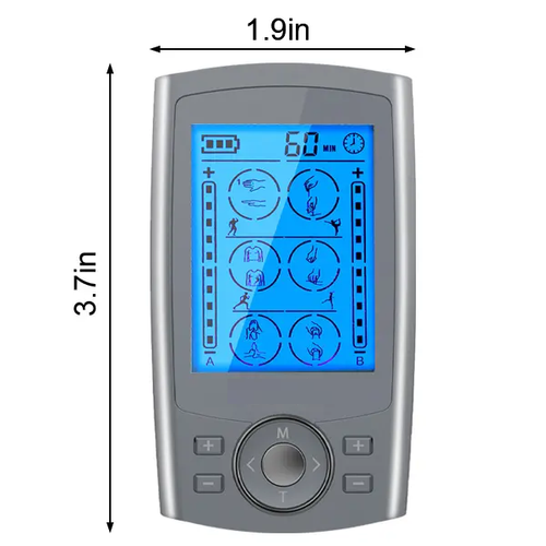 Portable Muscle Massager qwith 36 Modes of Compression for Back, Shoulder, and Leg Comfort