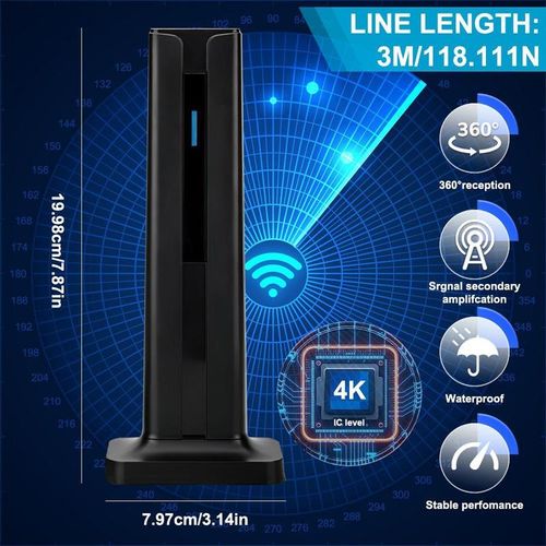 HDTV antenna for smart TV,digital antenna for local channels, support 4K, free local channels for smart TV