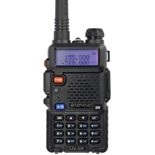 Leopard UV-5R Interphone Walkie Talkie Two Way Radio FM - Black
