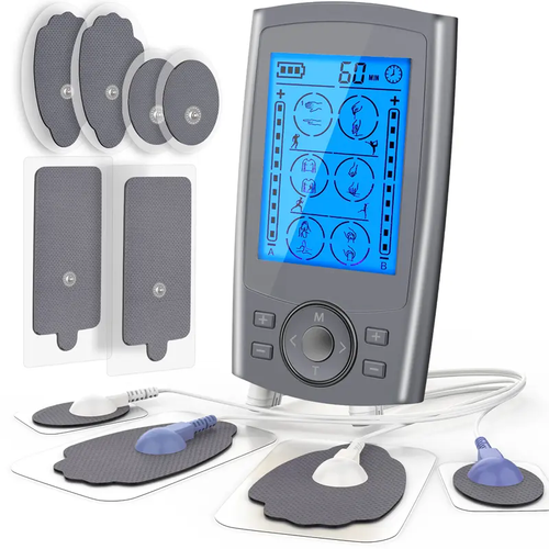 Portable Muscle Massager qwith 36 Modes of Compression for Back, Shoulder, and Leg Comfort