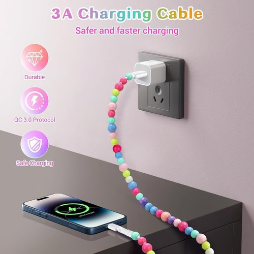 🎁Hot Sale🔥-⚡Beaded Charging Cords