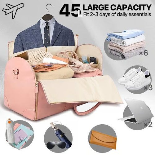 🚀 Travel Smart, Pack Right! Our multi-pocket overnight bag makes organizing effortless.🎒 💖 😎