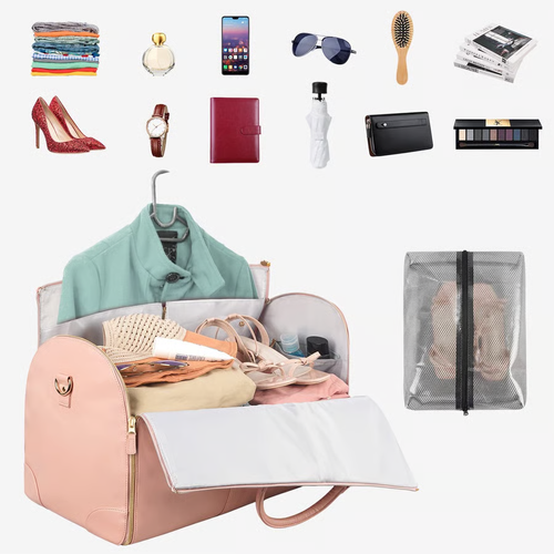 🚀 Travel Smart, Pack Right! Our multi-pocket overnight bag makes organizing effortless.🎒 💖 😎