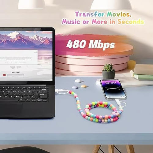 🎁Hot Sale🔥-⚡Beaded Charging Cords
