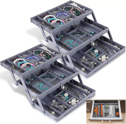 Multi Level Smart Drawer Organizer