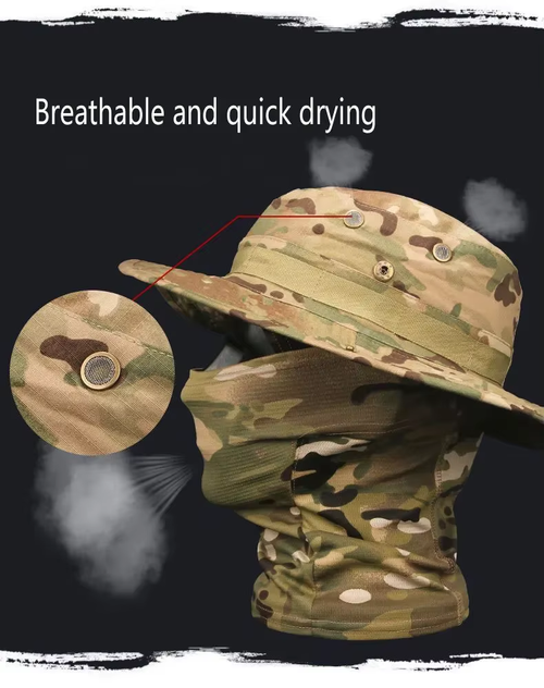 🔥🔥&Cooling Neck Gaiter Face Mask Boonie Hat Set