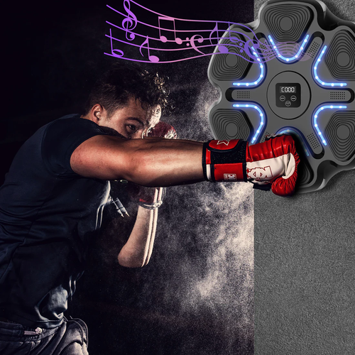 🔥Swirise Music Boxing Machine with Boxing Gloves🥊🎵