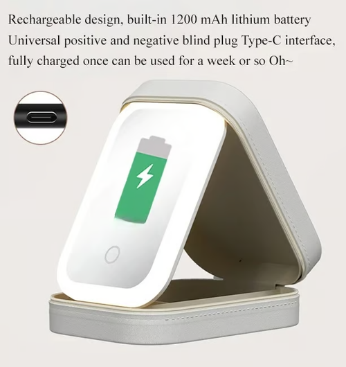 🔥 Makeup Case With LED Mirror