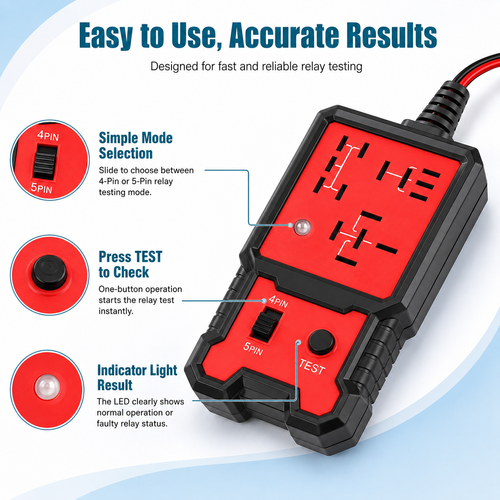 🔥Hot Seller🔥 COD！4-Pin and 5-Pin Automotive Relay Tester