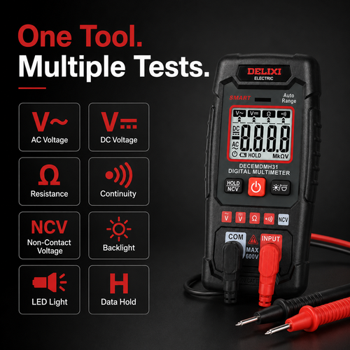 🔥HOT SALE🔥 COD！Fully Automatic Mini Multifunctional High-Precision Smart Electrical Tester for Home Use