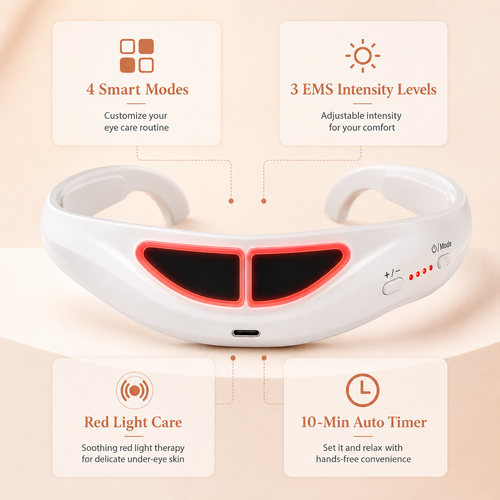 🔥HOT SALE🔥 COD！Microcurrent Eye Massager, Eye Beauty Device, Eye Cream Infusion Device