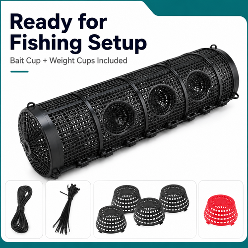 🔥Hot Seller🔥 COD！New No-Escape Fishing Net Cage for Catching Fish, Shrimp, Eels, and Lobsters
