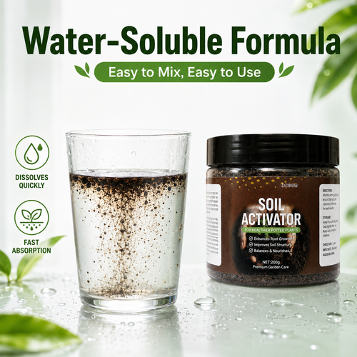 🔥HOT SALE🔥 COD！General-Purpose Soil Loosener, Premium Black Water Fertilizer, Plant and Flower Fertilizer, Water-Soluble Fertilizer, Multifunctional Soil Activator