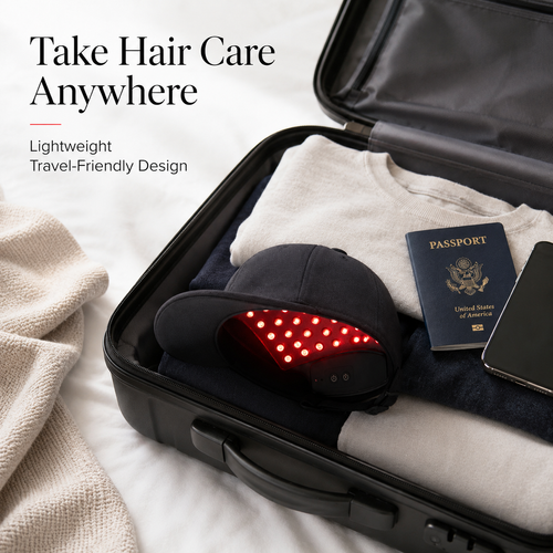 🔥Hot Seller🔥 COD！Portable Red and Blue Laser Hair Care Cap