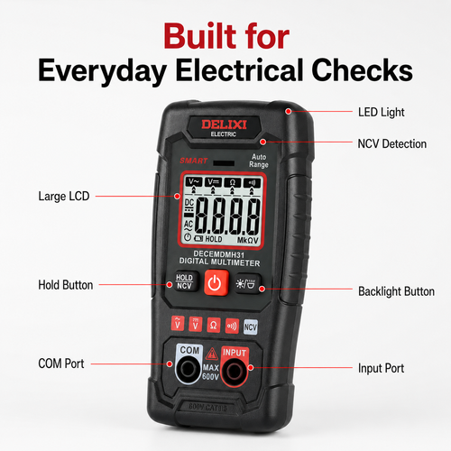 🔥HOT SALE🔥 COD！Fully Automatic Mini Multifunctional High-Precision Smart Electrical Tester for Home Use