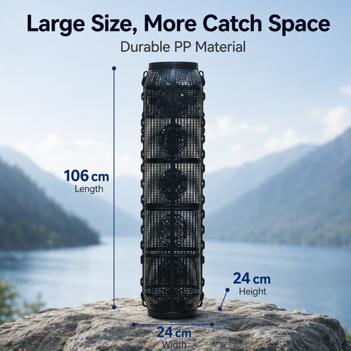 🔥Hot Seller🔥 COD！New No-Escape Fishing Net Cage for Catching Fish, Shrimp, Eels, and Lobsters