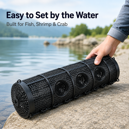 🔥Hot Seller🔥 COD！New No-Escape Fishing Net Cage for Catching Fish, Shrimp, Eels, and Lobsters