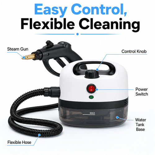 🔥Hot Seller🔥 COD！Compact High-Pressure Steam Cleaner for Removing Grease from Home Kitchens