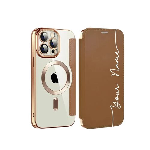 Customized Leather Flip Phone Case