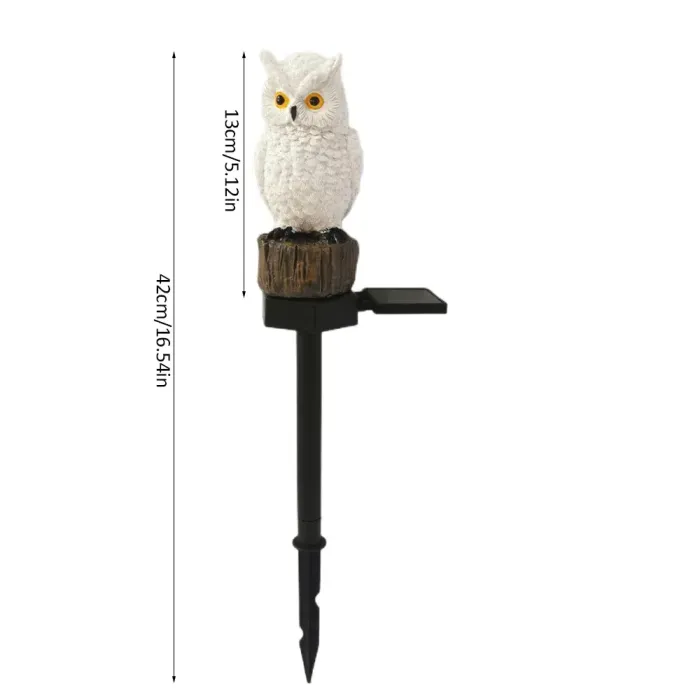 Enchanted Glow Owl Solar Garden Lantern