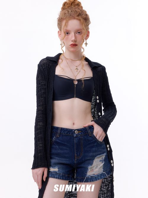 Classic American Sweetheart Multi-Layer Cross Necklace