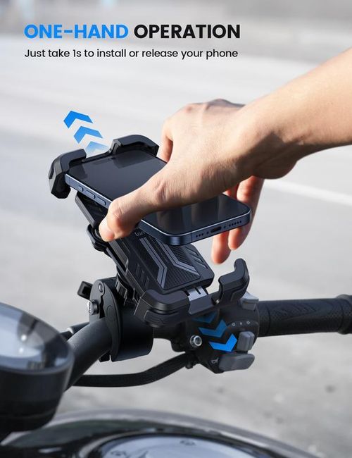 Motorcycle Anti-Vibration Phone Mount with Shock Absorption