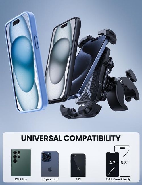 Motorcycle Anti-Vibration Phone Mount with Shock Absorption