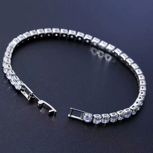 Unisex Hip-Hop 4.0 Copper & Zircon Charm Bracelet
