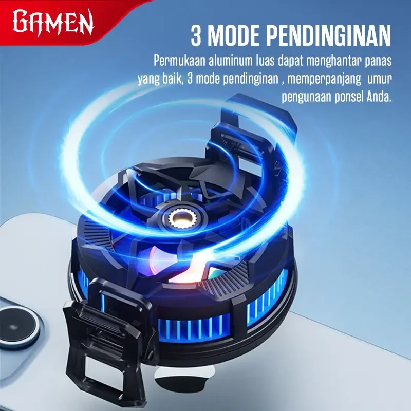 Pendingin Kipas Radiator GMR06 Radiator Kipas Magnetik Pendingin Ponsel Pendingin HP Ultra Cooling Fan Pendinginan Instan Kompatibel dengan Model Asli