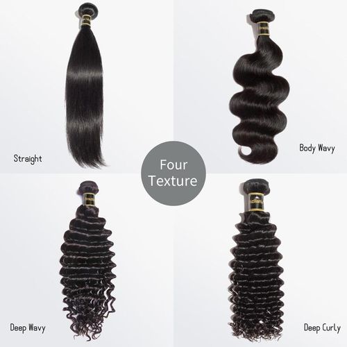 Luxury Salon Straight Body Wave Deep Wave Deep Curly Wigs Glossy Hairbundles