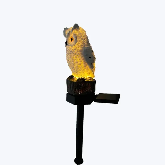 Enchanted Glow Owl Solar Garden Lantern