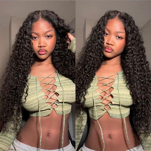 Long Curly 6x4 HD Lace Wig - Black