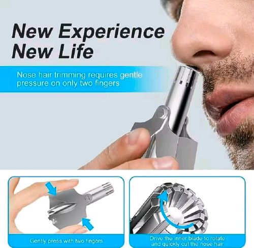 Precision nose hair trimmer small scissors sharp small size women's men's special tool manual stainless steel round head