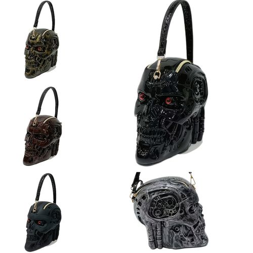 Mochila transversal de robô caveira 3D