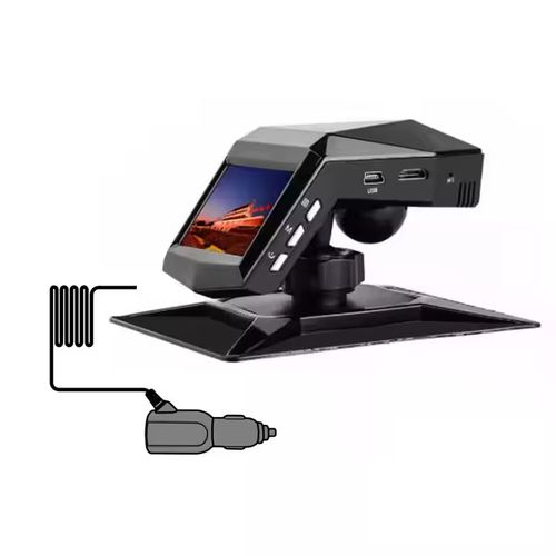 DVR para Carros com Tela LCD no Painel Central e Monitoramento de Estacionamento