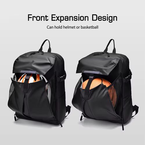 Mochila de basquete à prova d'água, mochila para viagens de esporte ao ar livre, mala para capacete, mochila com capacidade grande para computador portátil
