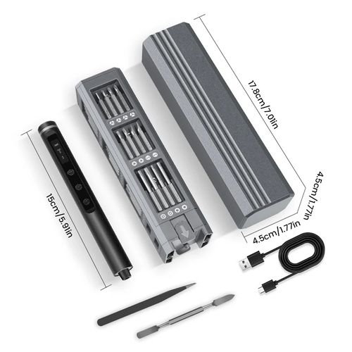 Kit de chave de parafuso de precisão de 44 peças para desmontar e reparar celulares e computadores