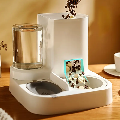 Large Capacity Pet Water Dispenser, Automatic Dry And Wet Separation, Water And Food Integrated Feeder For Cat And Dog